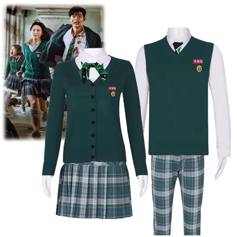 

ТВ Все из нас мертвецов Косплей Костюм JK Школьная форма Суффек Норвегия는 Косплей Свитер Ролевые игры Хэллоуин Костюм для взрослых