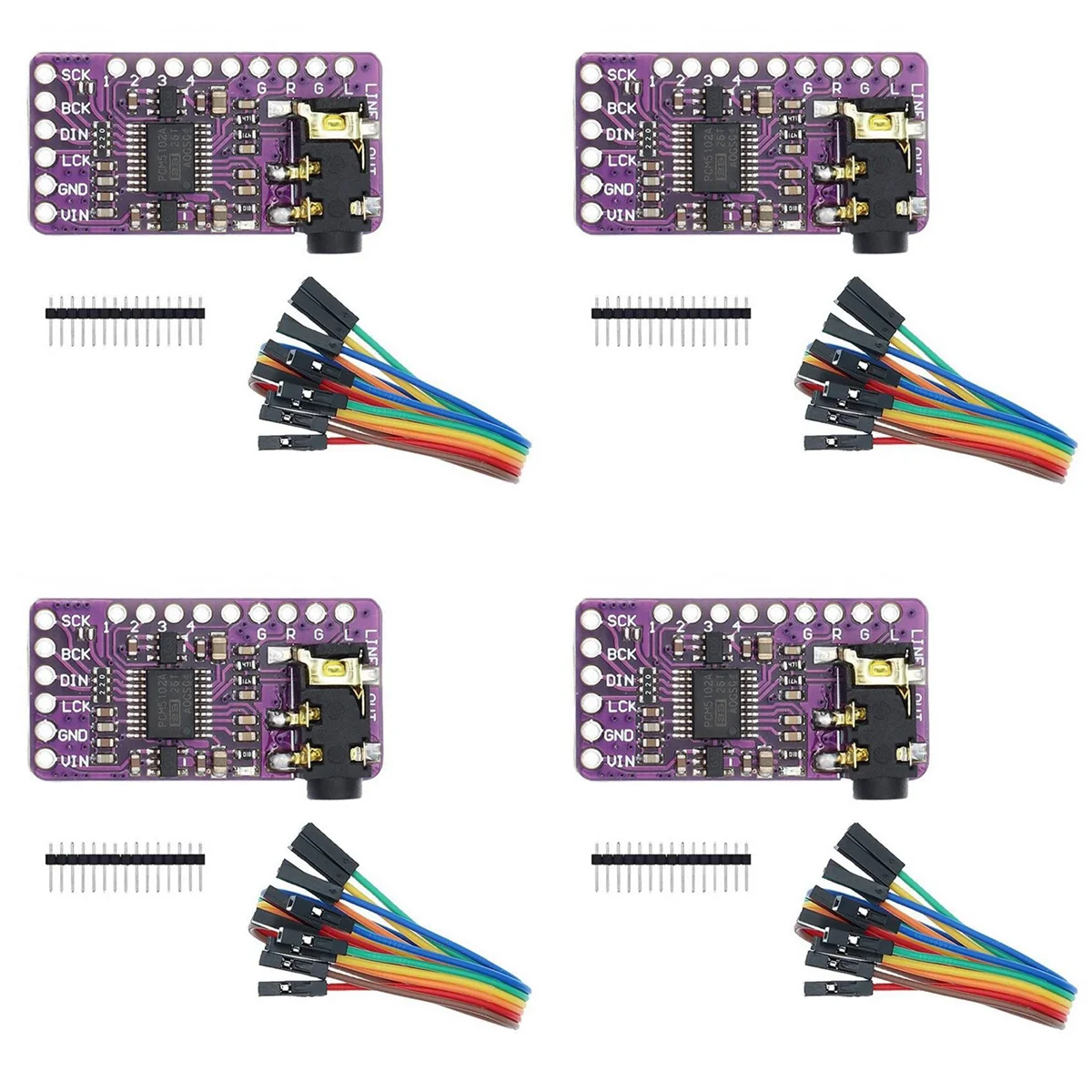 4X I2S PCM5102A DAC Decoder GY-PCM5102 I2S Player Module for Raspberry Pi PHAT Format Board Digital PCM5102 Audio Board
