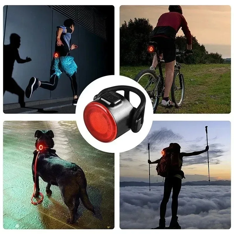 6 Modes USB Rechargeable Headl for Night Cycling Waterproof Taillight Bicycle Lantern Accessories Bike Front Rear Light Set