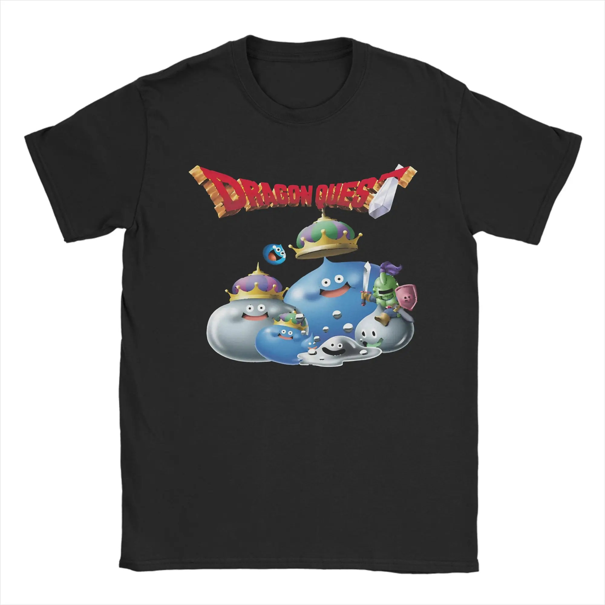 Dragon Quest slime Graphic Print T Shirts for Men Women  Cotton  Tee Shirt Clothes