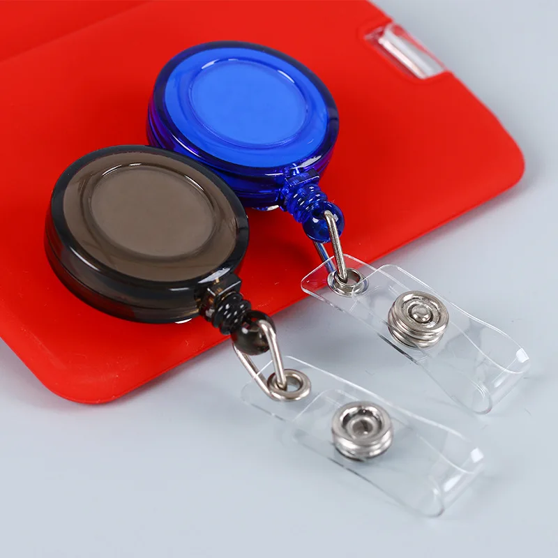 5 unidades de insignia retráctil de Color, cordón de identificación, etiqueta de nombre, tarjetero, carretes, llavero, Clips de cadena antipérdida, suministros escolares y de oficina