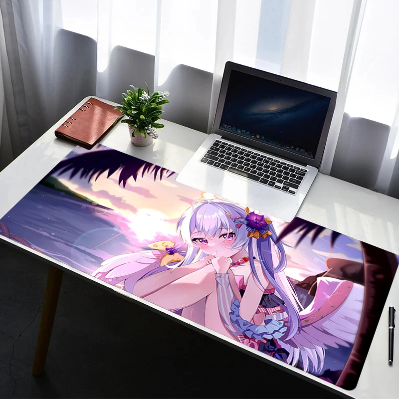

Mouse Pad Computer Gaming Accessories Mousepad Rubber B-blue Archive Shirasu Azusa Extended Desk Mat Laptop Gamer Keyboard Pad
