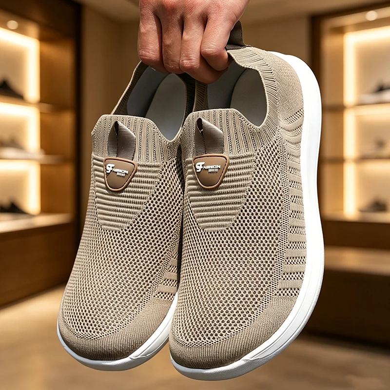 Men's Wide Anti Slip Casual Hiking Shoes with Lace Up and Multiple Colors Available Breathable Mesh Men Shoes Summer Hollow Out