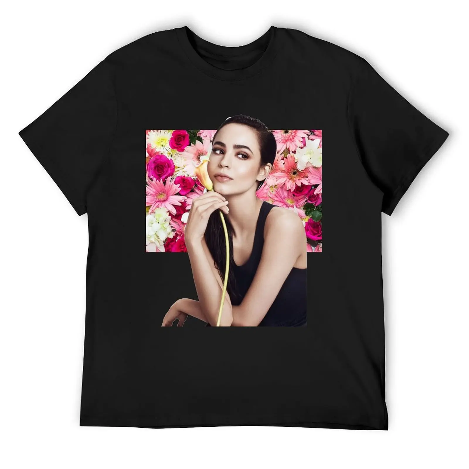 Sofia Carson (flowers) T-Shirt oversized tees baggy shirts men t shirt