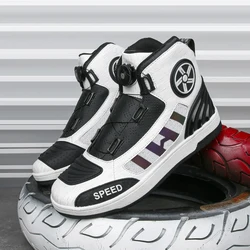 New Men's Motorcycle Protective Boots Summer Breathable Motos Riding Shoes Professional Track Motocross Riders Shoes Accessorie