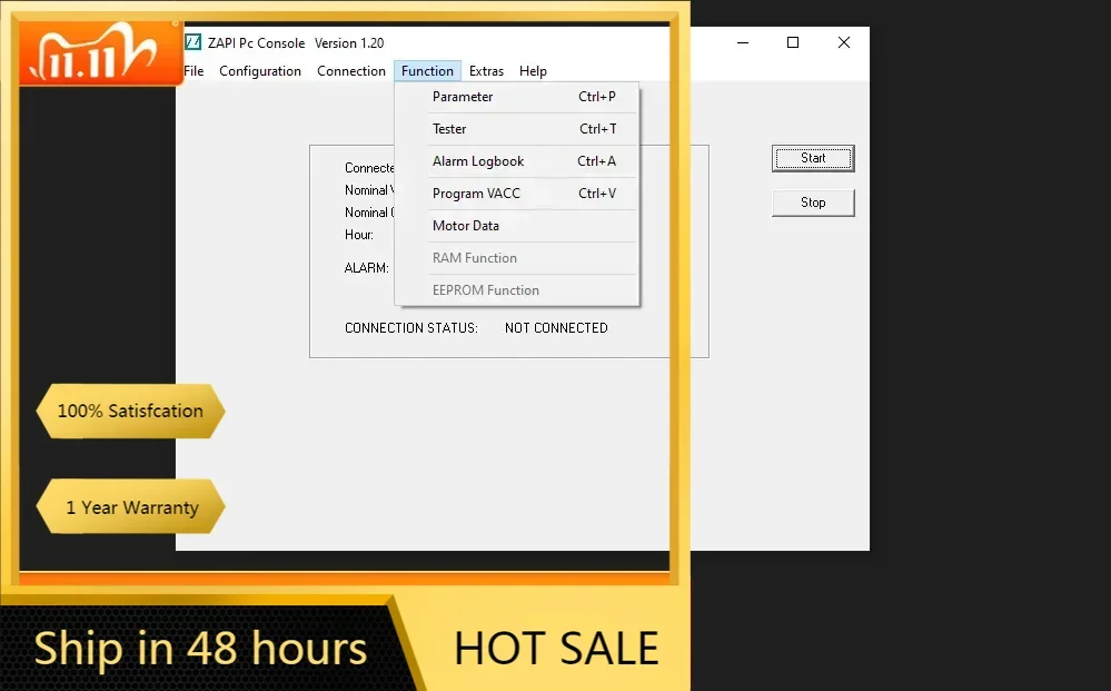 TruckEPC ZAPI WIN Console Version 1.20