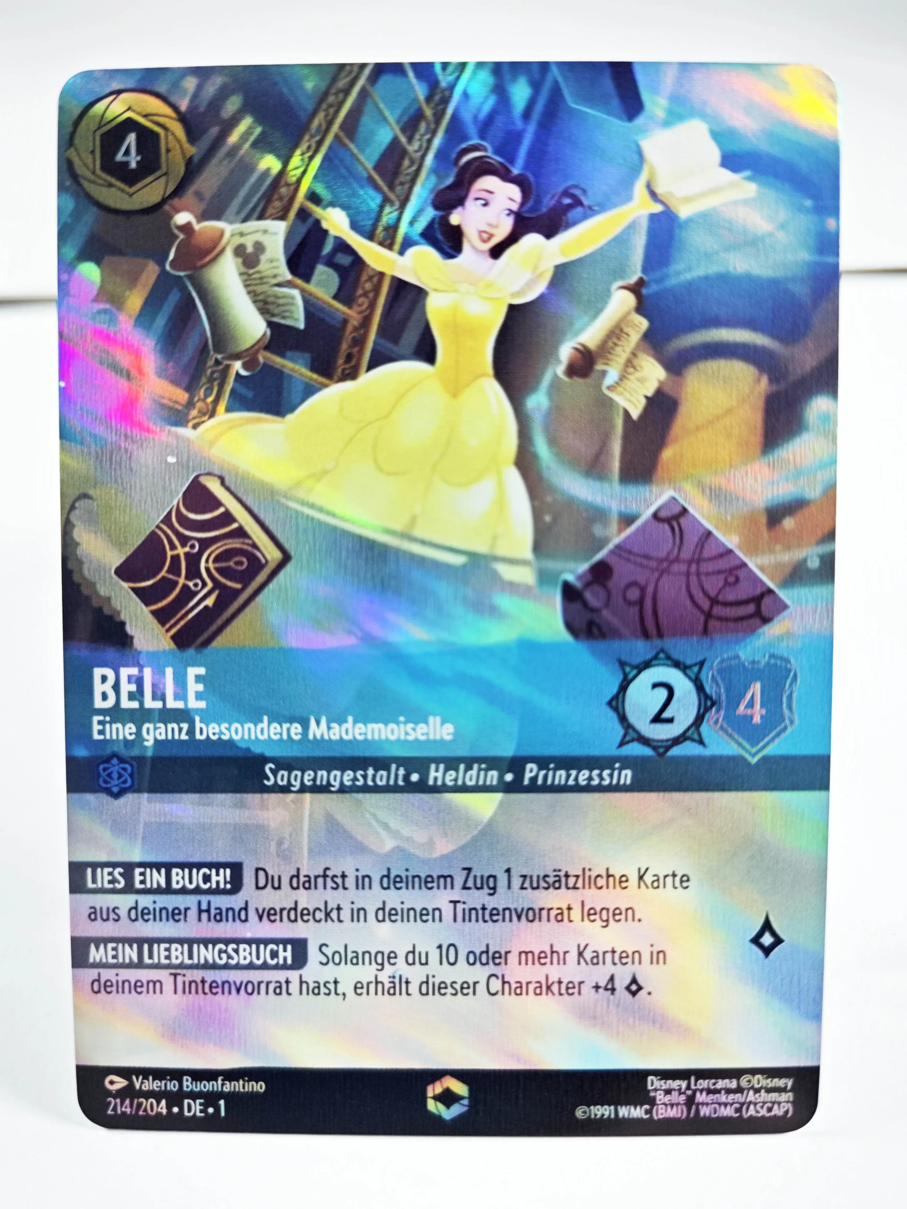 Disney Lorcana Surge Foil Proxy TCG Game Cards Germany Aurora Elsa Stitch Belle Board Game Trading Cards