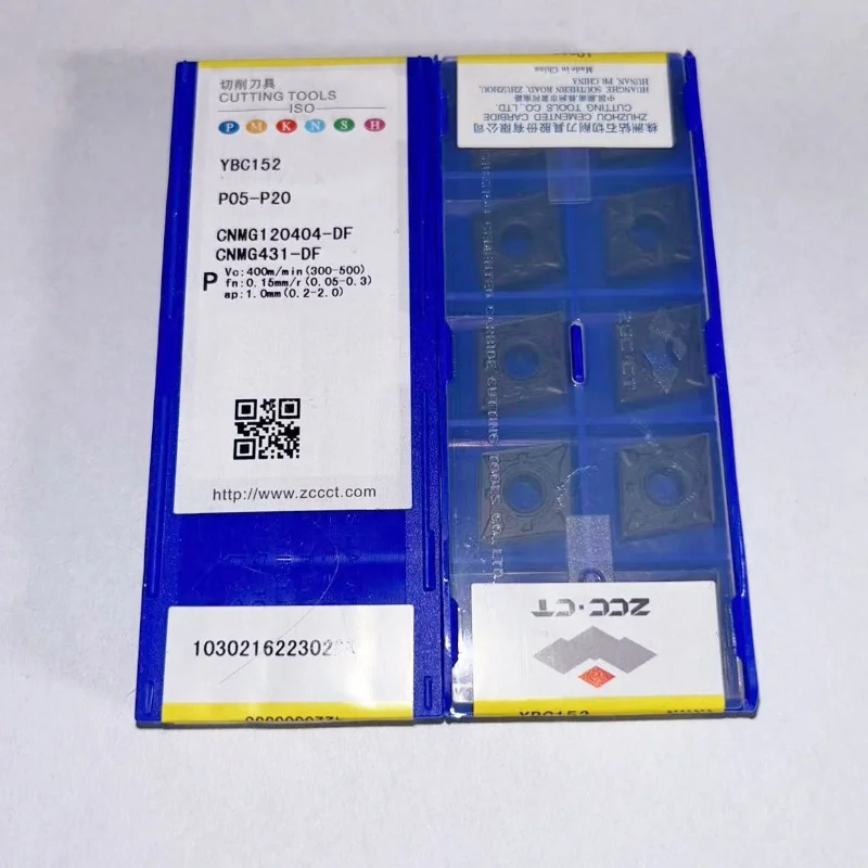 

CNMG120404-DF YBC151 /CNMG120404-DF YBC152 /CNMG120408-DF YBC151 /CNMG120408-DF YBC152 CNC turning blade carbide inserts 10Pcs