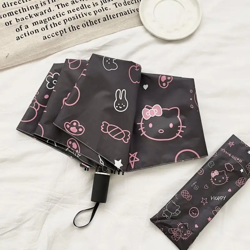 

Sanrio Umbrella, Sunshade Umbrella, One Click Open and Close, Sunscreen, Uv Protection, Thickened Hello Kitty Sunshade Umbrella