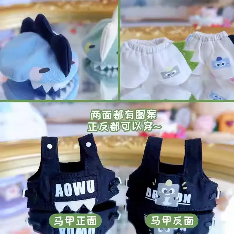 Ropa para muñecas de 12 puntos, sombrero a la moda, chaleco, pantalones cortos, suéter, traje de dinosaurio, pantalones, modelo compatible con cuerpo Molly OB11 Bjd, 1/12