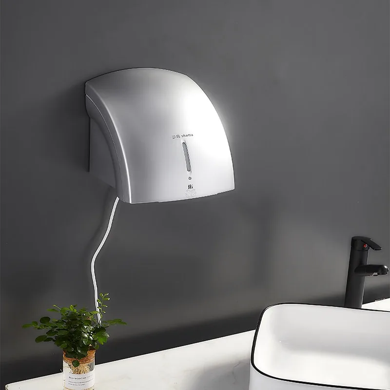 Wall Mount Automatic Induction Hand Dryer Mini Household Electric Air Dryer For Bathroom Washroom Hand Drying Equipment