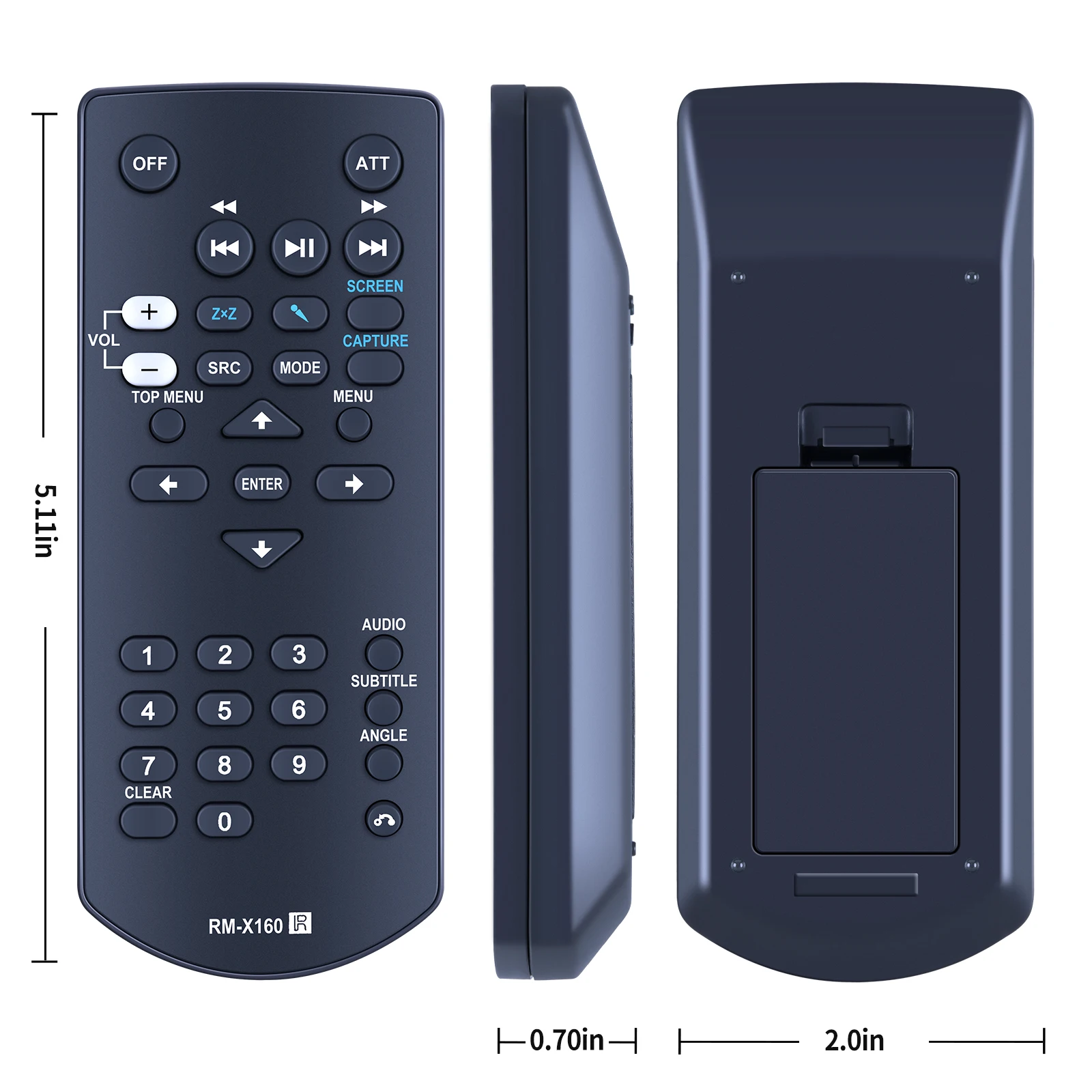 جهاز تحكم عن بعد جديد RM-X160 لنظام ستيريو السيارة المركزي SONY XAV-W1 AV