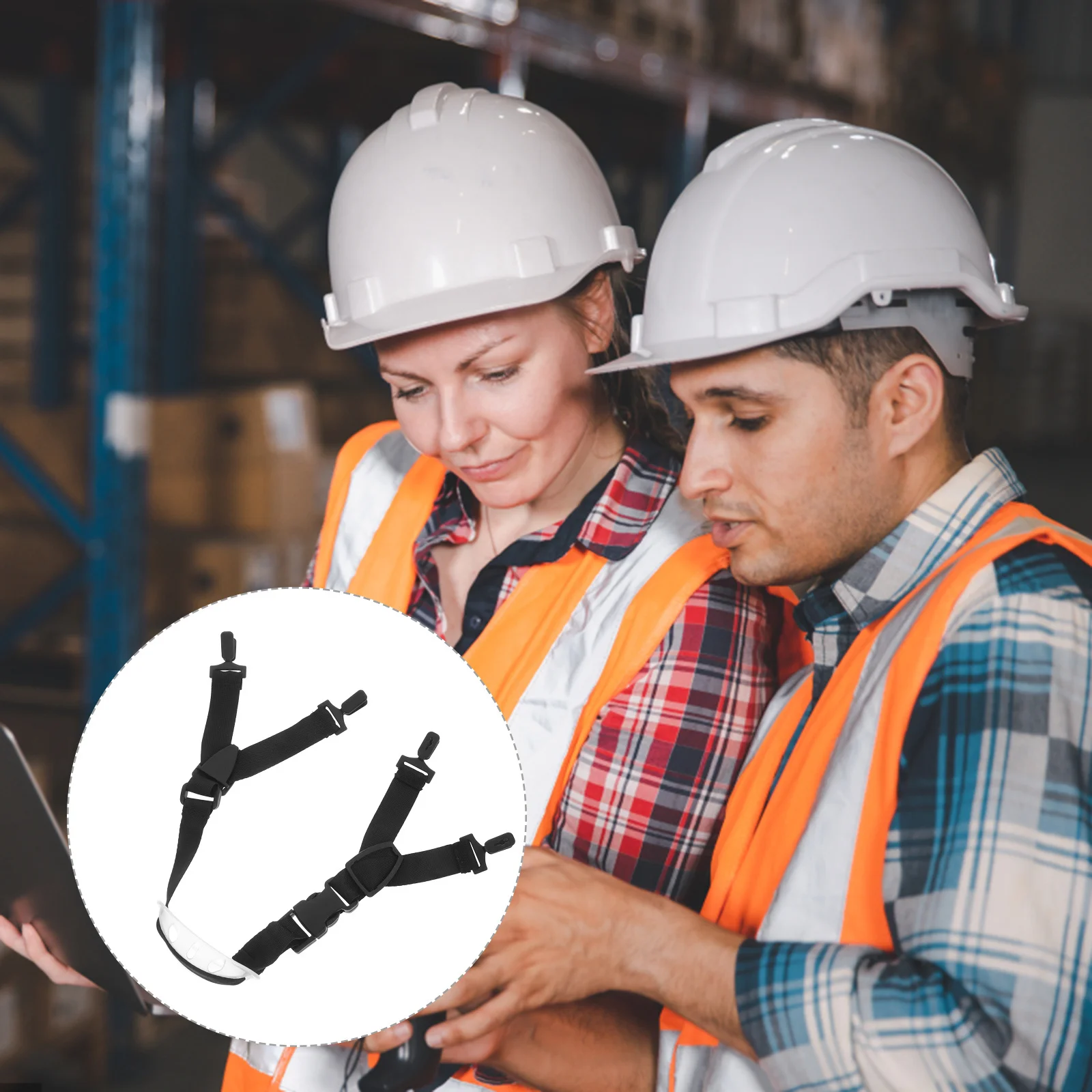 

2pcs Adjustable Safety Lightweight Chin Support For Motorcycle Hard Hat Construction Strap Youth Football Chin