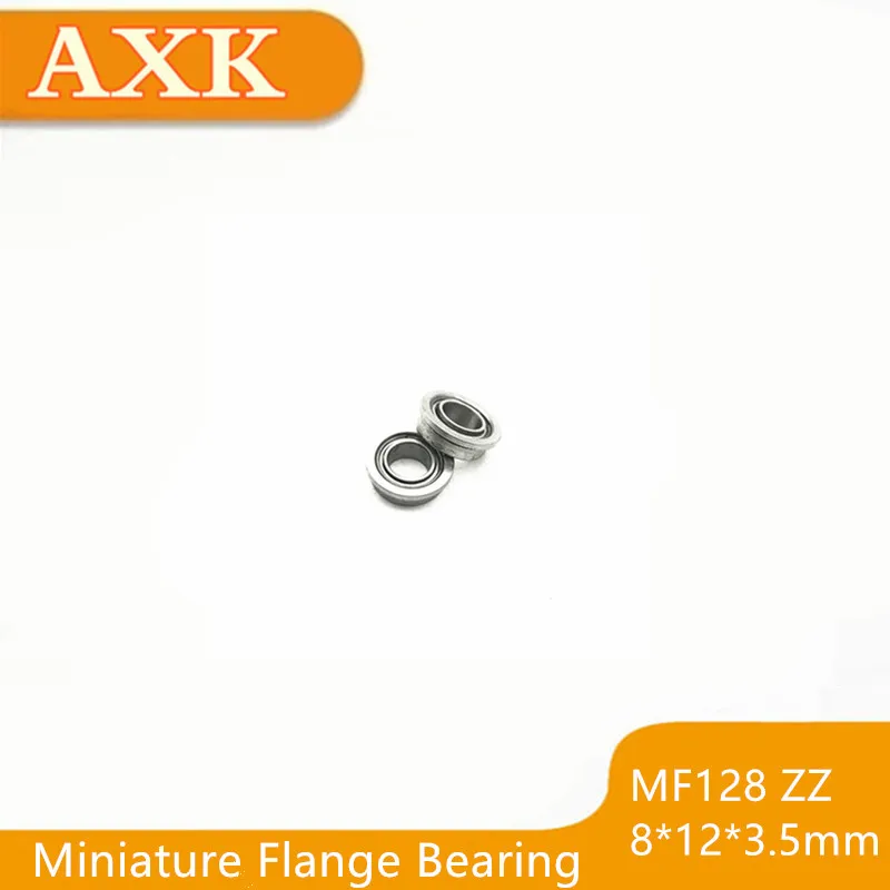 

10 шт./лот Mf128zz Mf128 Zz 8x12x3,5 мм миниатюрный фланцевый подшипник тонкостенный шарик с глубокой канавкой радиальный новый