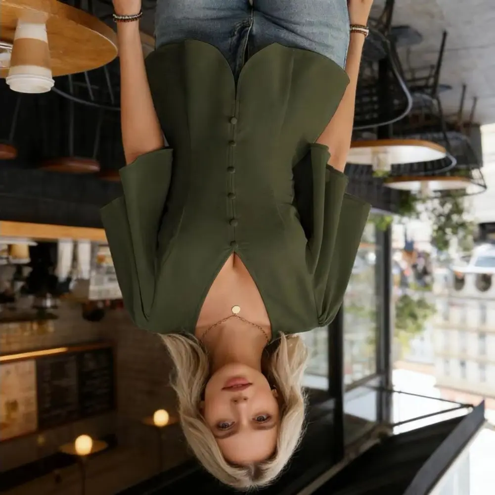 

Single Breasted Shirt Women Tops Summer Short Sleeve V-neck Slim Blouse Women 2026 Office Casual Women Blouse Female Shirts