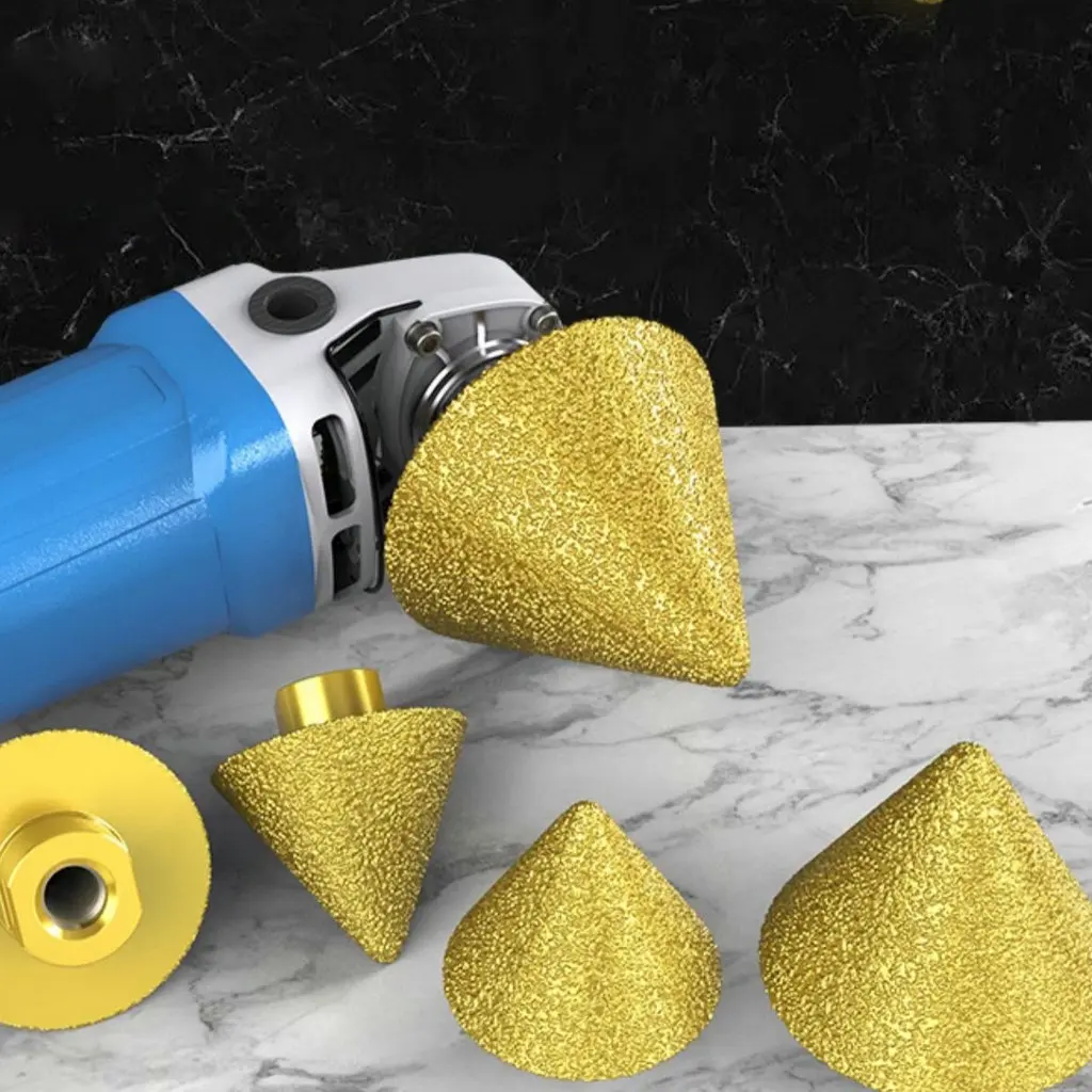 

M10 Diamond Hole Enlarger Drill Bits Saw Polishing Grinding Wheel Edge Trimming Ceramic Stone Beveling Chamfering Cutter Opener