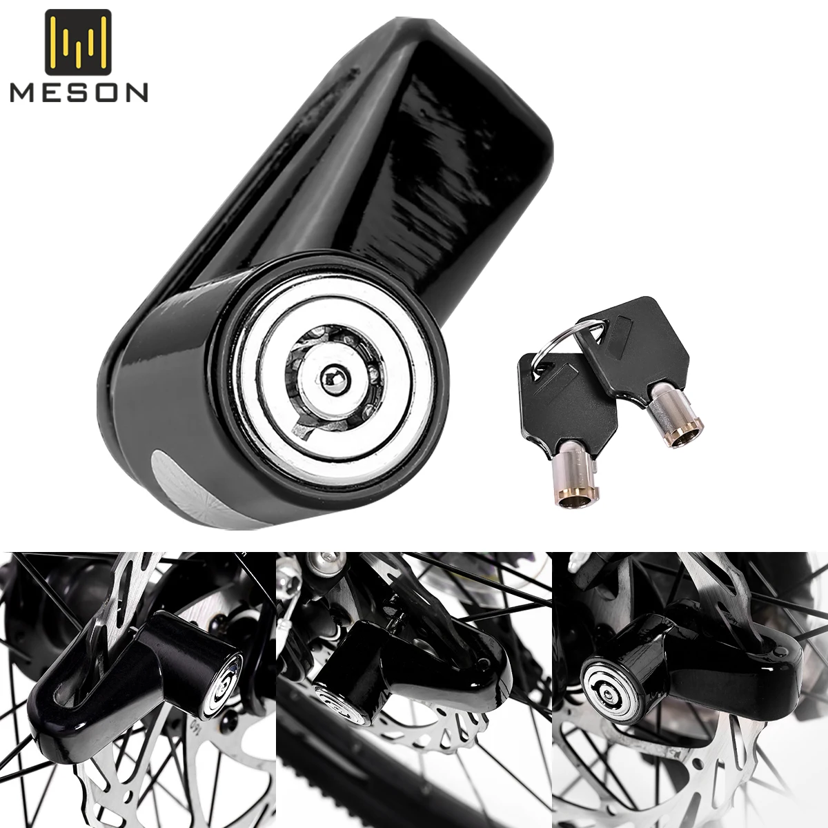 

Bicycle Wheel Disc Brake Lock with 2 Keys Alloy Safety Anti-theft Brake Disc Lock Padlock for Motorcycle Bike Scooter Kawasaki
