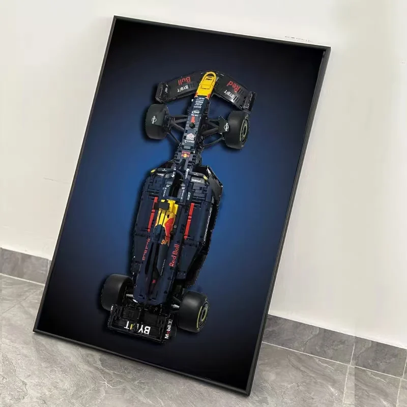 

Display Wallboard for Lego 42206 Oracle Red Bull Racing RB20 F1,Adult Collectibles for Lego Car Wall Mount Building Blocks