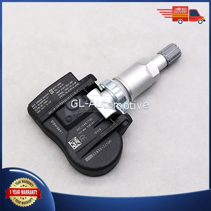 1/4PCS 433MHZ TPMS Tire Pressure Sensor For Hyundai Accent I30 ix20 ix55 Santa Fe Kia Rio Sorento 52933-2J100 52933-3N100