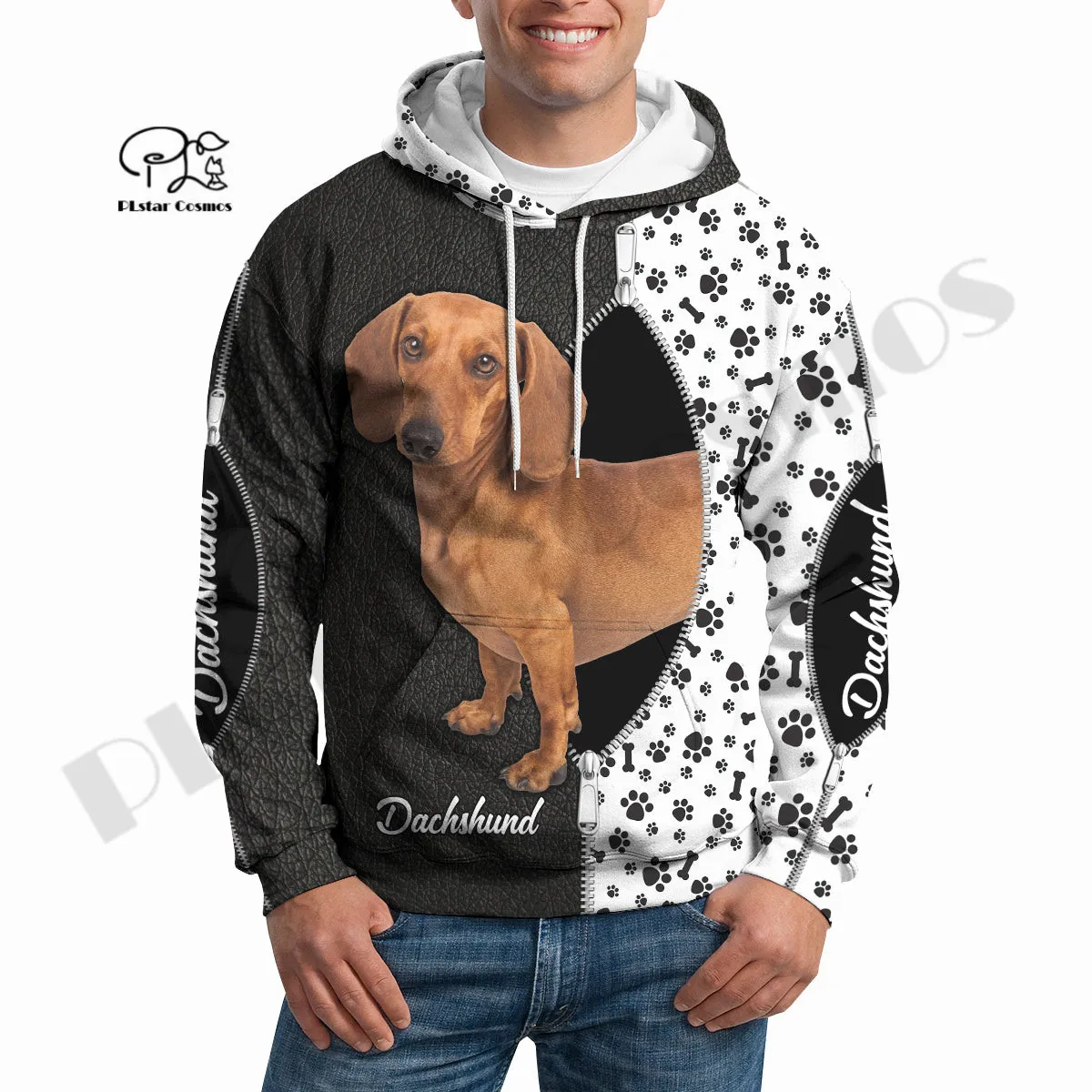 

PLstar Cosmos Newest 3D Print Dachshund Dogs Pet Lover Funny Harajuku Streetwear Casual Unique Unisex Hoodies/Sweatshirt/Zip Q-2