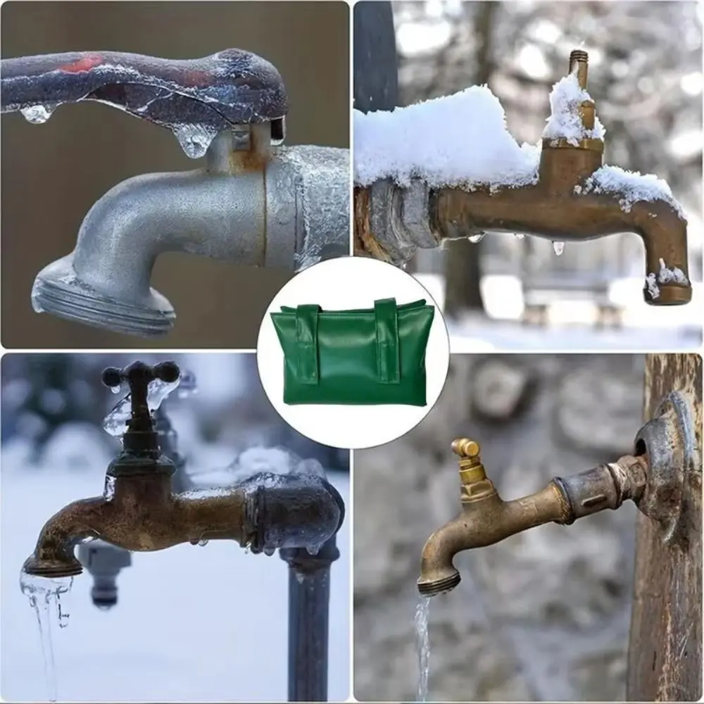 

Thicken Faucet Antifreez Cover Easy Installation Universal Water Tap Cover Leather Waterproof Insulated Faucet Protector Yard