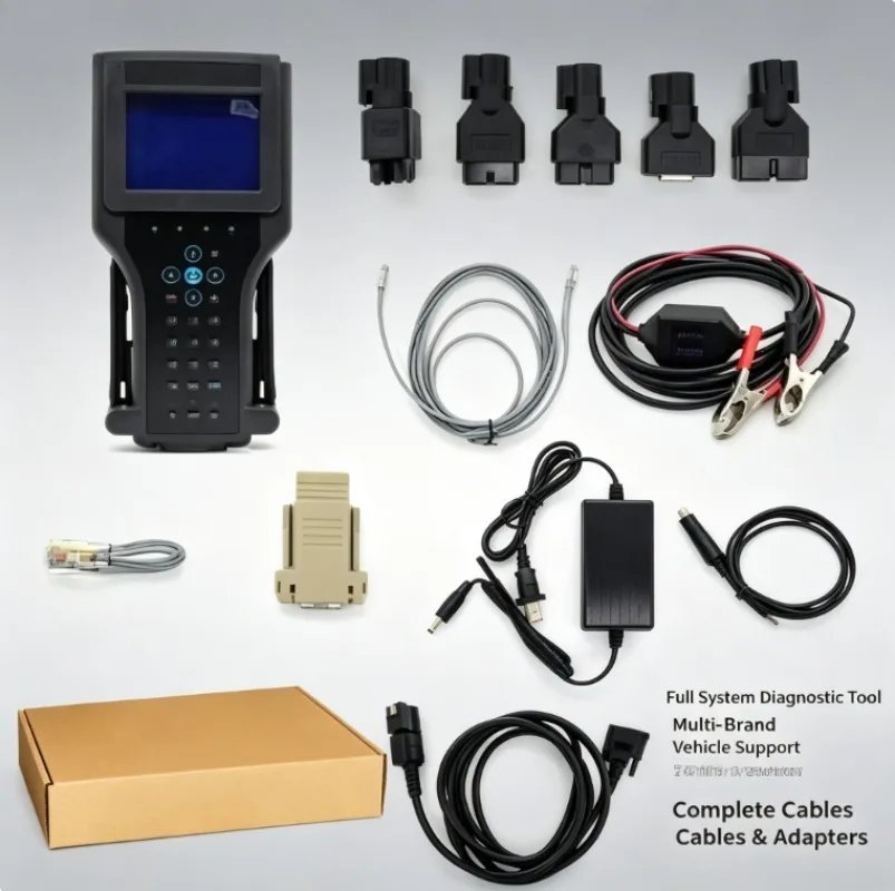 TECH2 Diagnostic Scanner 12V Car OBD2 Code Reader 32MB PCMCIA Flash Card ECU Programming Multi-Brand Compatible Workshop Tool