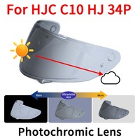 C10 Photochromic visor Motorcycle Helmet Lens for HJC c10 hj 34p HJ-34P Replace Anti UV Dustproof Wind Shield  Accessories