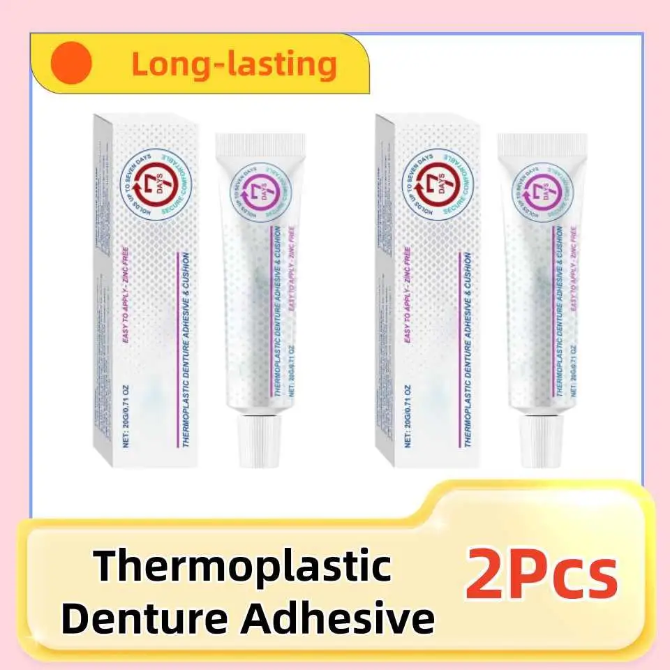 Thermoplastic Denture Adhesive Glue Long-lasting Holding Denture Reliner For Dentures Refits And Tightens Loose Denture Care