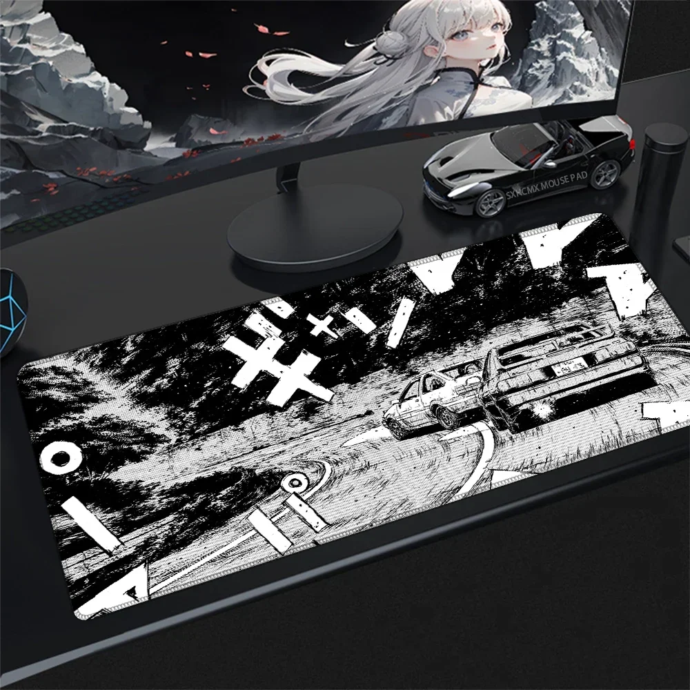 CIFBUY Initial D Mouse Pad, Cool Racing Anime Desk Pad, Non Slip Rubber Base for Gaming & Work Desktop