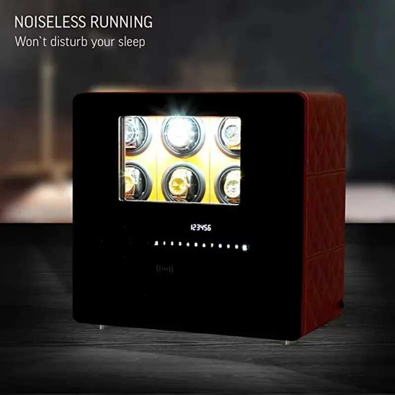 Watch Winder Intelligent Safe Box Automatic Watch Steel Storage Box 6/9/12 Watches & Jewelry Storage Cabinet