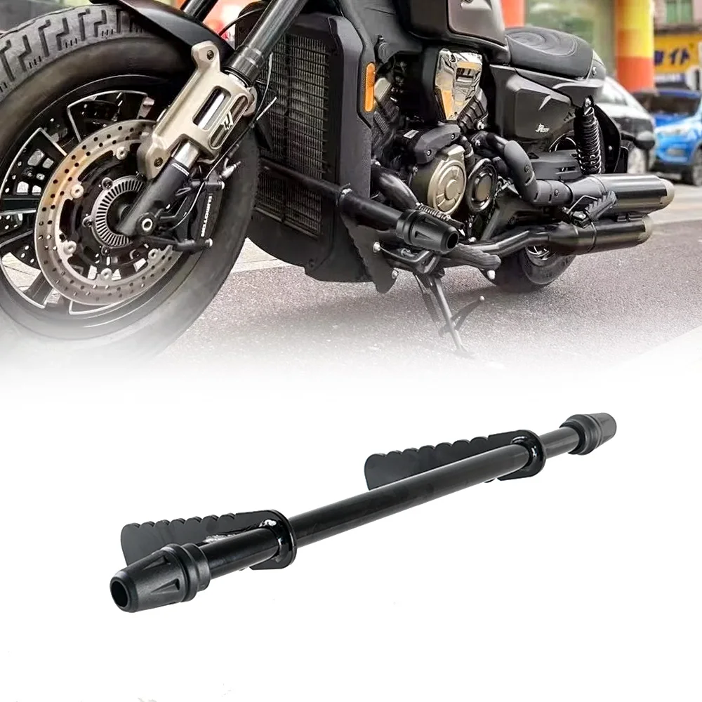 Motorcycle Engine Crash Bar Protector, One‑Piece Steel Anti‑Drop Bumper Fit for QJMOTOR Flash 600 Anti‑Collision Accessory