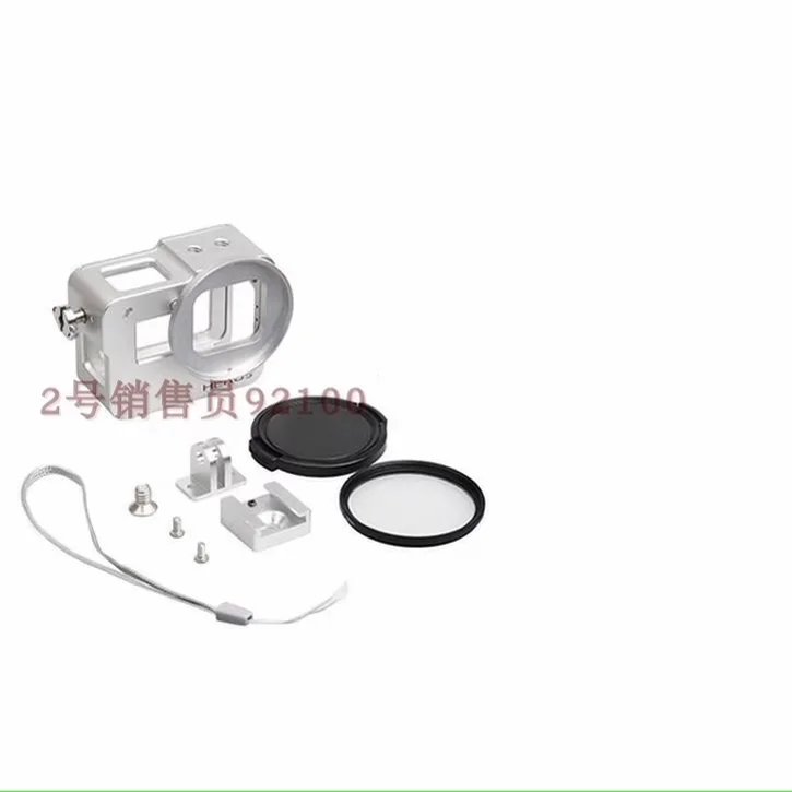 Funda de aluminio para Hero 5, 6, 7, carcasa protectora de aleación, marco de Metal, filtro UV, accesorios para cámara GoPro Hero 7