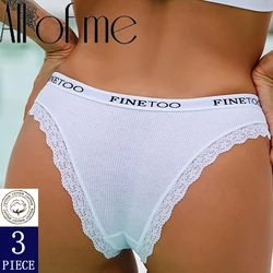 3Pcs/Set Summer Hot Sale Low-Rise Waist Panties Hollow-out Breathable Lady Sexy Solid Color Comforable Women G-string Underwear