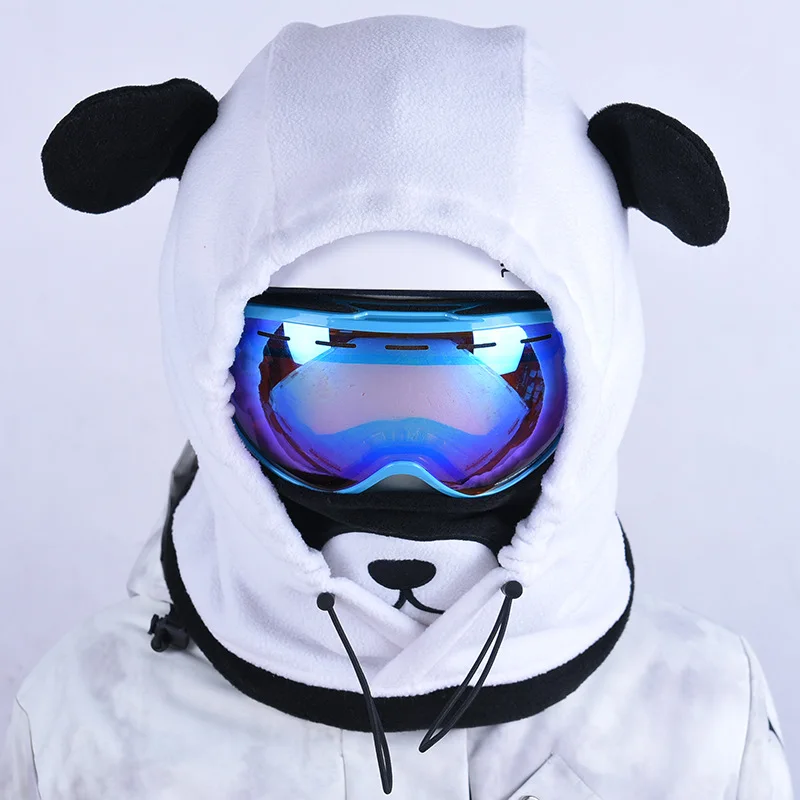 Imagem -03 - Capa de Cabeça de Esqui Quente Cabeça Mais Quente Rosto Escudo Esqui e Snowboard Chapéu dos Desenhos Animados Neve País Esqui Usar Máscara Facial Equipamento