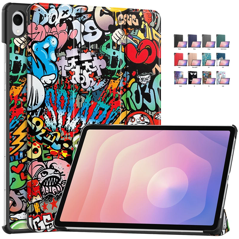 

Чехол для Samsung Galaxy Tab S11, 11-дюймовый смарт-магнитный кожаный окрашенный чехол для Coque Galaxy Tab S11, чехол SM X730 X736B