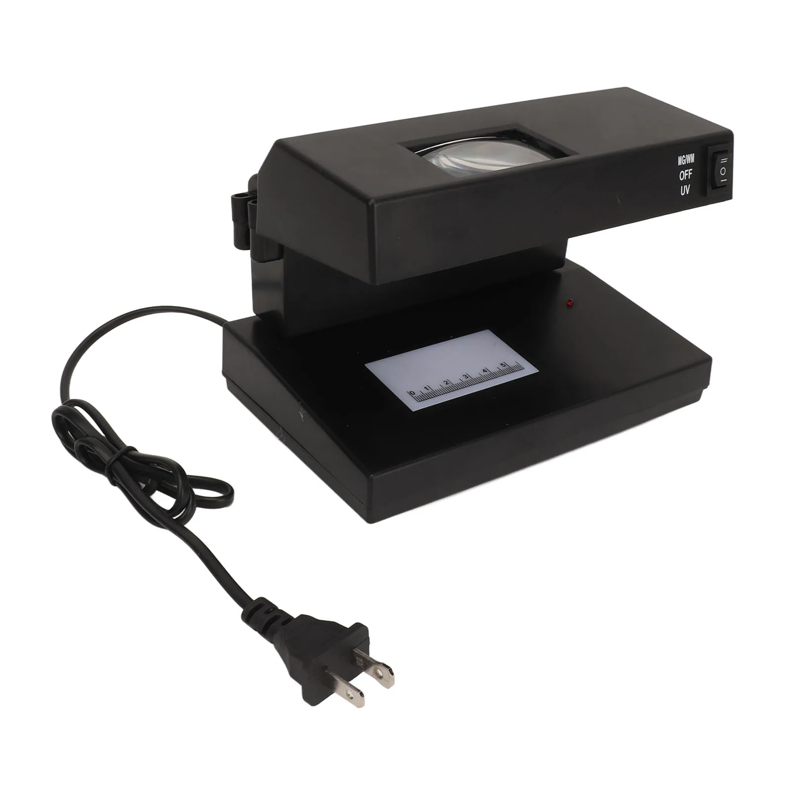 Desktop Counterfeit Detector Counterfeit Bill Detector 9W UV Light Bill Money Detector Checker Tester with Magnifier