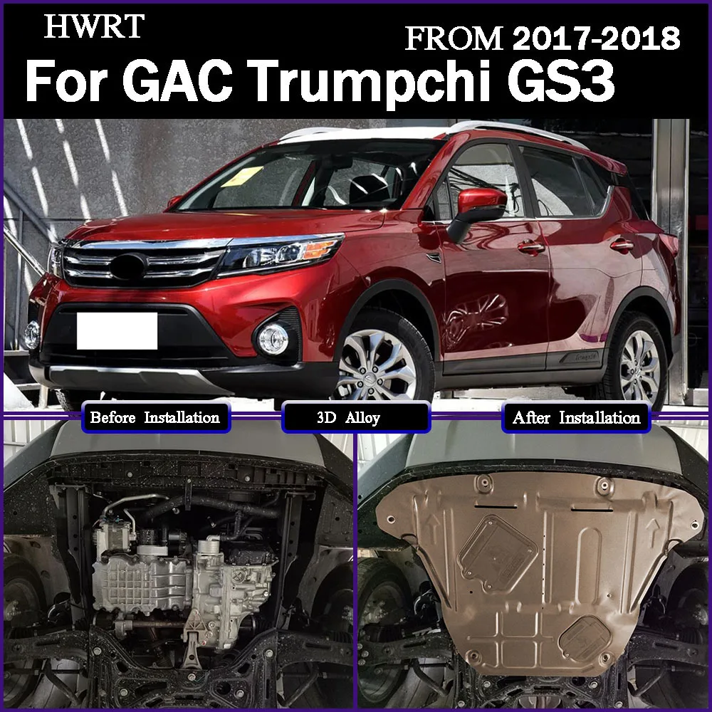 

Car Under Engine Guard Mudguard Board Splash Shield Mud Fender Plate Panel For GAC Trumpchi GS3 2017-2018 1.3T 1.5L