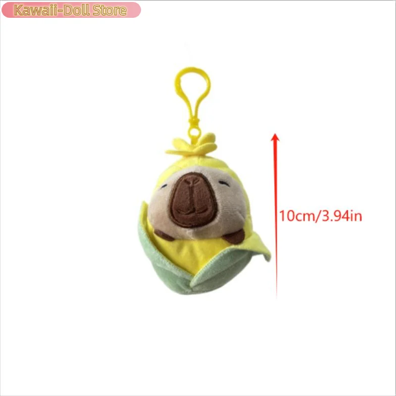 1/2 個かわいい面白いトウモロコシカピバラぬいぐるみぬいぐるみキーホルダーペンダントバックパック装飾バッグぶら下げ装飾品ギフトラグドール