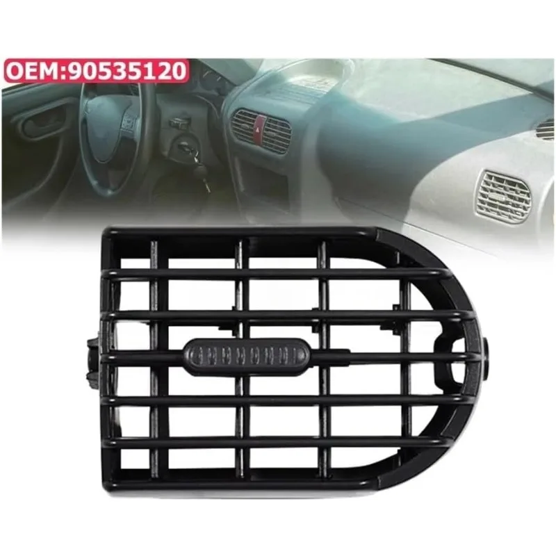 

New Front Dashboard Air Vent Covers Outlet Grille Diffuser Black 90535120 For Opel/Vauxhall Combo C Corsa C S07 car accessories