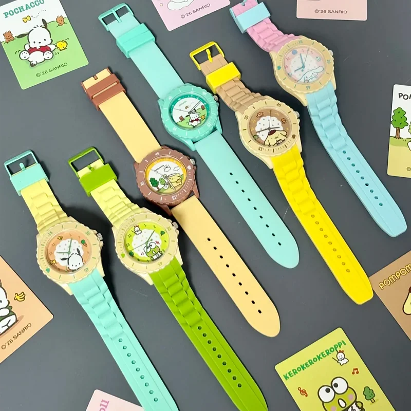 Genuine Sanrio Spring Wild Letter Series Watch Blind Box Hello Kitty Cinnamoroll Cute Cartoon Wristwatch Practical  Gift Kawaii - view 5