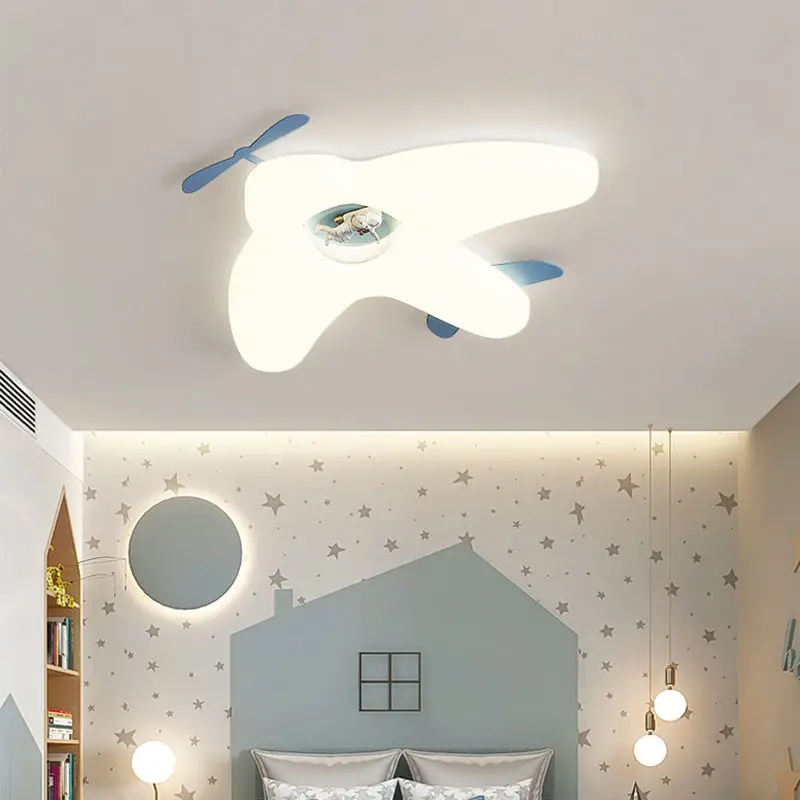 Full spectrum eye protection children's room simple and warm ceiling light