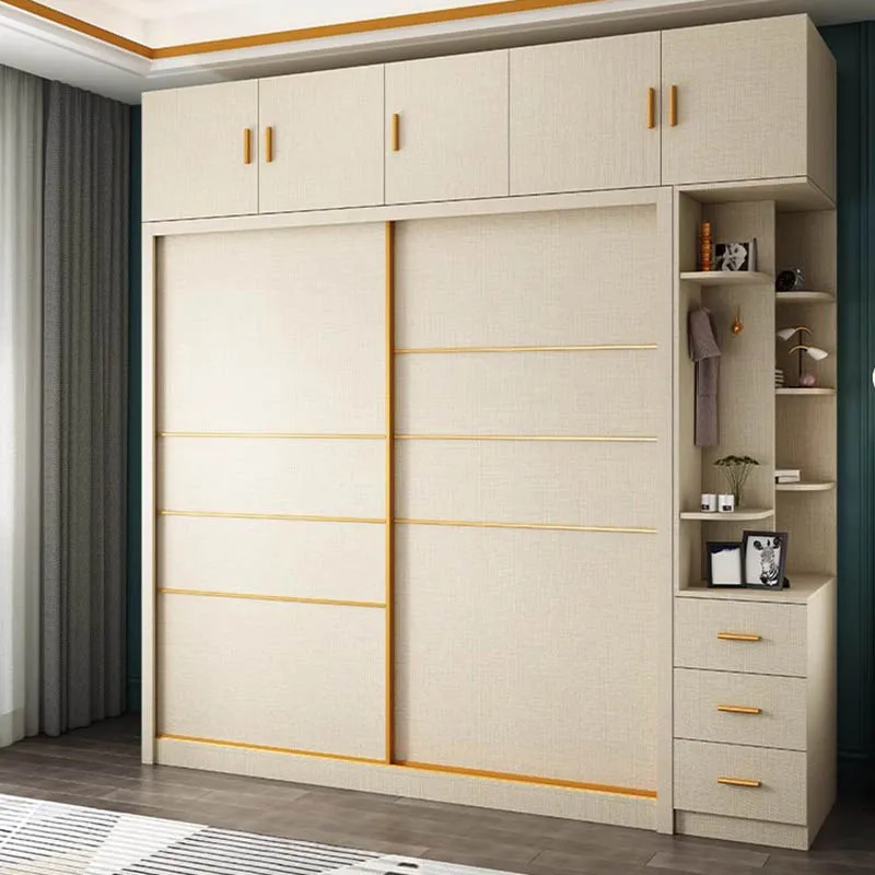 Wooden Organizer Wardrobes Modern Luxury Display Dressers Living Room Cabinets Storage Mobile Closets Abiertos Home Furnitures