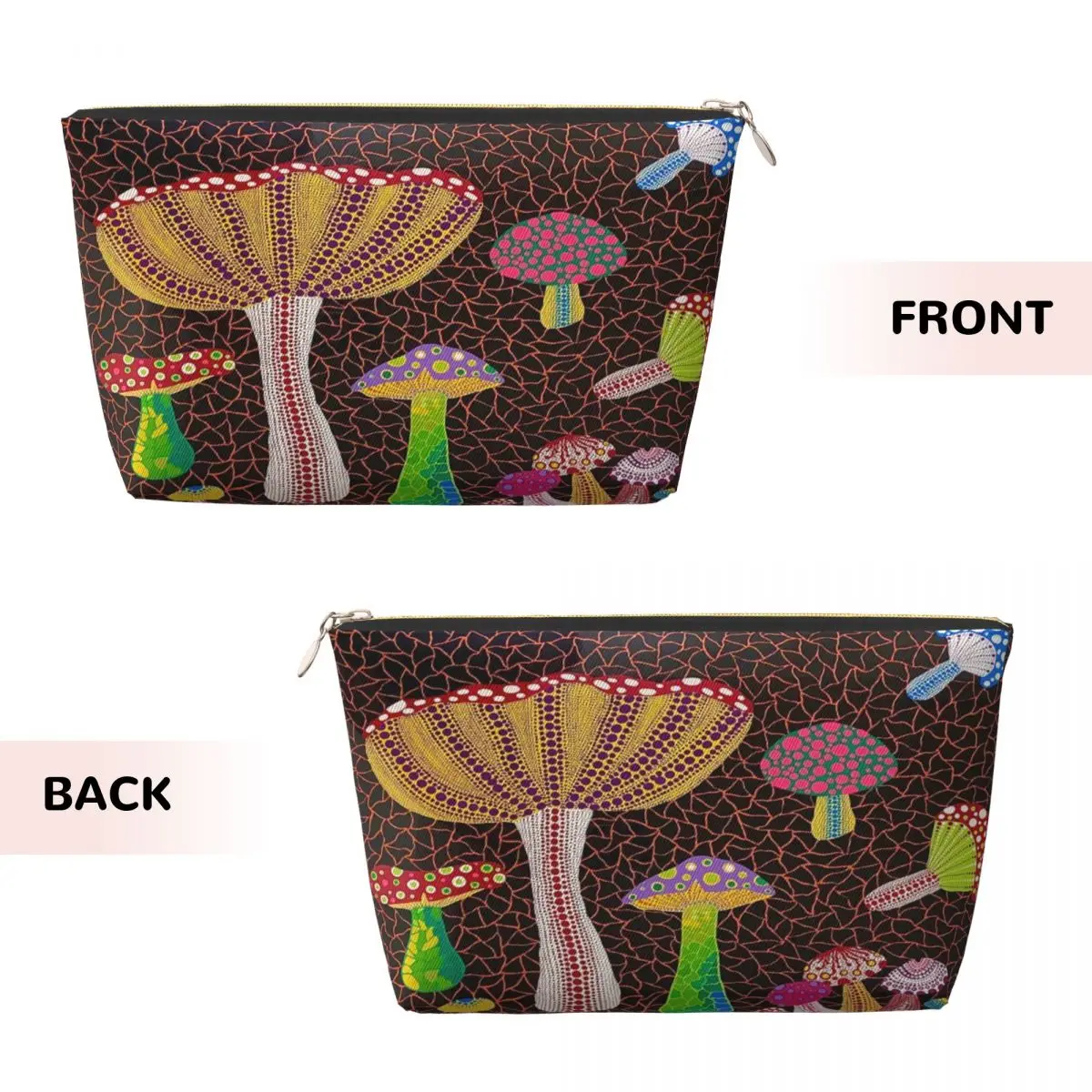 Custom Yayoi Kusama Toadstools Abstract Art Travel Toiletry Bag Women Cosmetic Makeup Bag Beauty Storage Dopp Kit