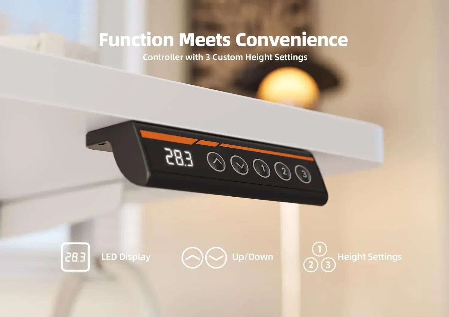 مكتب قائم كهربائي بارتفاع قابل للتعديل، مكتب واقف 40 × 24 بوصة مع إدارة الكابلات، مكاتب المكاتب المنزلية مع لصق #6