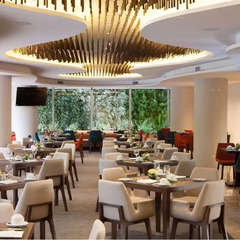 custom.Custom 3D Design Coffee Shop Bar Modern Hotel Restaurant Furniture Tables and Chairs Sets One Stop Solution