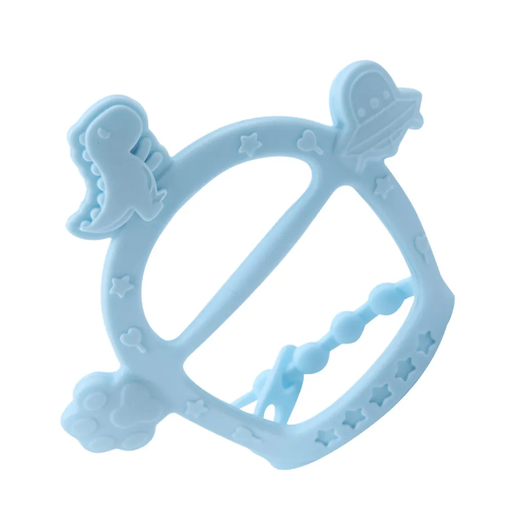 

Cartoon Silicone Baby Teether Sensory Gum Relief for Teething Pain Infant Jaw Development Birthday Baby Shower Gift