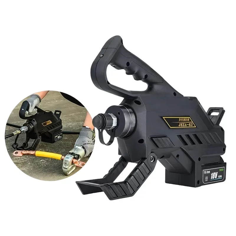 Портативный интеллектуальный высококачественный перезаряжаемый гидравлический электрический насос JEZA-63, небольшой масляный насос сверхвысокого давления 18 В