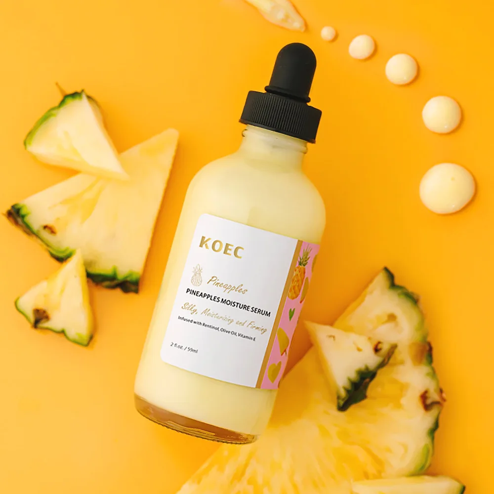 30ml Pineapple Facial Moisturizing Serum Lotion Hydrating Repair Milk Moisturizer Firms skin Skincare