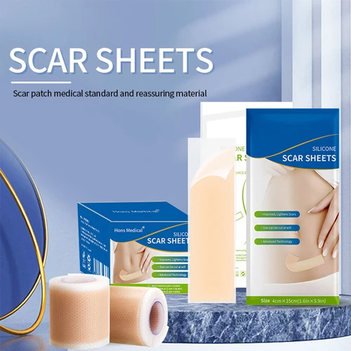 Cinta de silicona para cicatrices, hojas para cicatrices, silicona suave, reutilizable, cinta para cicatrices, hoja para cicatrices, parche, cinta de belleza