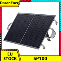 DaranEner SP100 100W Foldable Solar Panel, Adjustable Stand, IP54 Waterproof